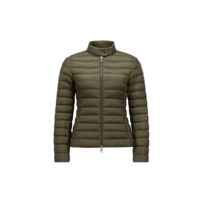 Moncler Igelle Padded Quilted Shell Down Jacket In Green