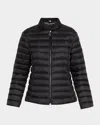 Moncler Igelle Slim Short Down Jacket In Black