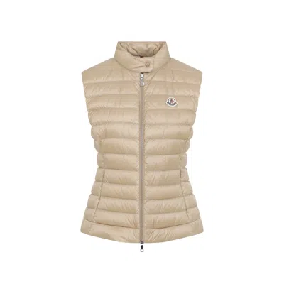 Moncler Igens Beige Sport Vest In Multi