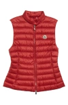 Moncler Padded Vest "igens" In Red