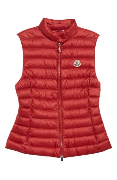 Moncler Igens Down Puffer Vest In Red