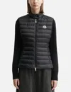 Moncler Quilted Black Vest With High Collar And Fitted Silhouette