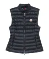 Moncler Sleeveless Down Jacket In Blue