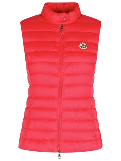 Moncler Igens' Fuchsia Polyamide Vest In Pink