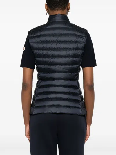 Moncler Igens Sport Vest Navy In Animal Print