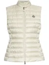 Moncler Sleevless Down Vest In Nude & Neutrals