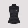 Moncler Padded Sleeveless Igens Vest With Stand-up Collar In Black