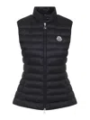 Moncler Padded Sleeveless Igens Vest With Stand-up Collar In Black