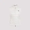 Moncler Igens Logo Patch Quilted Vest In F Light Beige