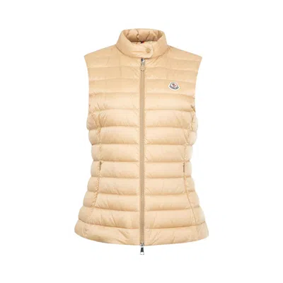 Pre-owned Moncler Igens Vest 'tan' | Women's Size 2 In Brown