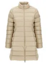Moncler Sand Polyester Igesse Down Jacket In Nude