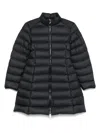 Moncler Igesse Long Down Jacket In Blue