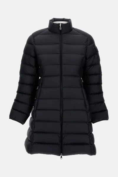 Moncler Igesse Long Coat In Black