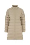 Moncler Sand Polyester Igesse Down Jacket In Nude