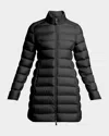Moncler Puffer Jacket Long High Collar In Black