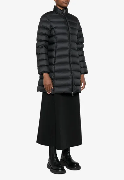 Moncler Igesse Mid-length Down Jacket In Black