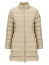 Moncler Igesse Quilted Midi Down Jacket In Brown