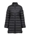 Moncler Black Quilted Logo Jacket In Black