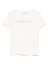 Moncler Enfant Cotton T-shirt In Neutral