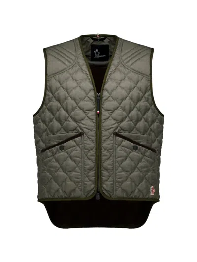 Moncler Ilmen Quilted Gilet In Green