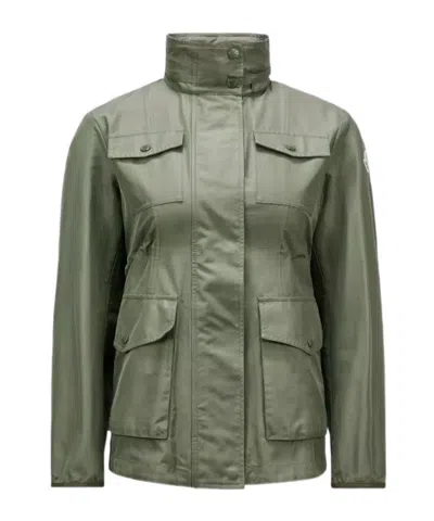 Moncler Ilo Concealed-hood Jacket In Green