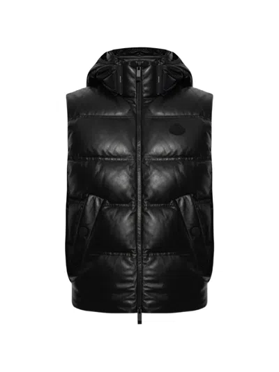 Moncler Impression Padded Gilet In Black
