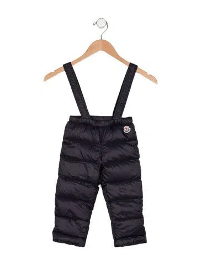 Pre-owned Moncler Babies' Infant Boys' Down Puffer Snow Pants In Blue