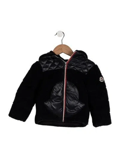 Pre-owned Moncler Babies' Infant Boys' Quilted Logo Jacket In Blue