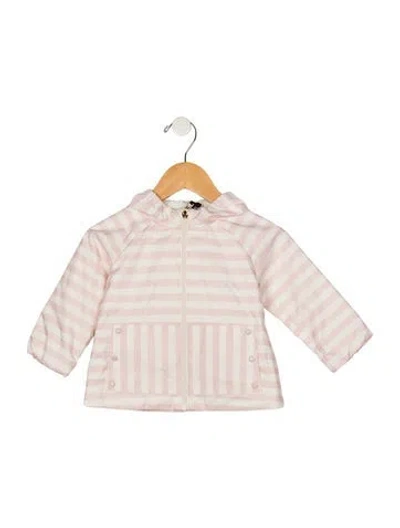 Pre-owned Moncler Babies' Infant Girls' Rain Jacket W/tags In Pink
