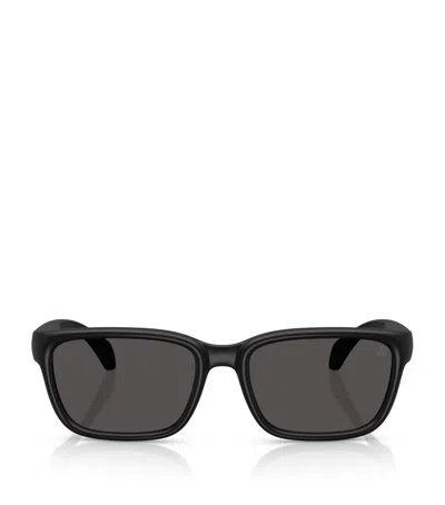 Moncler Injected Slicka Me8002 Sunglasses In Black