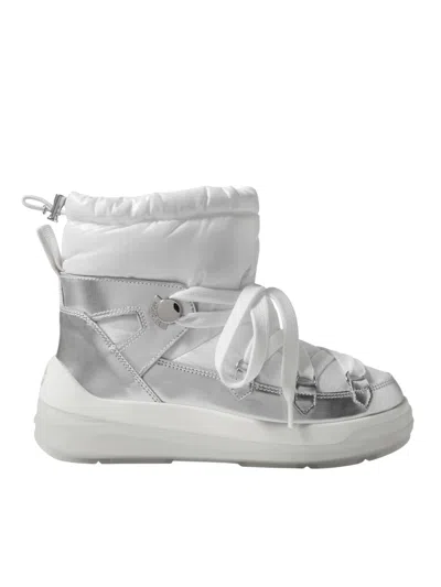 Moncler Insolux Snow Boots In Silver