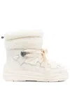 Moncler Insolux Suede Snow Boots In Off-white