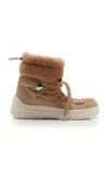 Moncler Insolux Teddy Snow Boots In Tan
