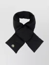 Moncler Insulated Scarf Featuring Buttoned Pocket In Black
