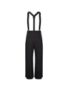 Moncler Adjustable Strap Nylon Technical Pants In Black