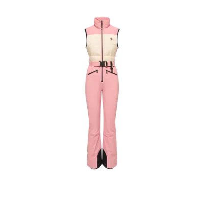 Moncler Insulated Ski Suit, Women, Pink, Size: L
