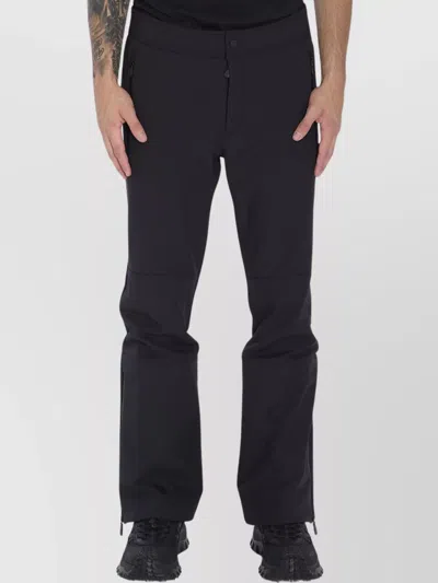 Moncler Insulated Ski Trousers Featuring Ankle Zips In Black