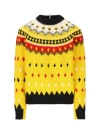 Moncler Fair Isle Sweater In Wool And Alpaca