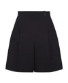 Moncler Inverted-pleat Skirt In Black