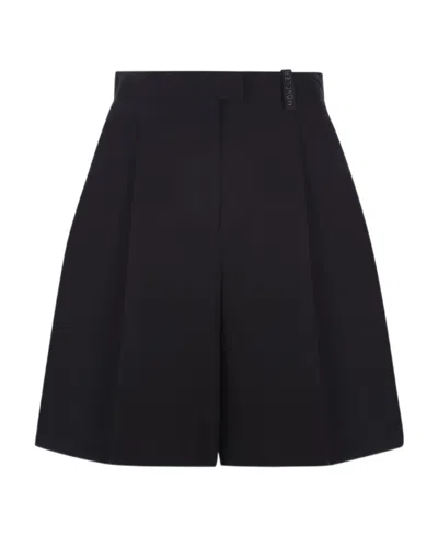 Moncler Inverted-pleat Skirt In Black