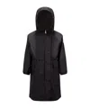 Moncler Ioudith Hooded Raincoat In Black