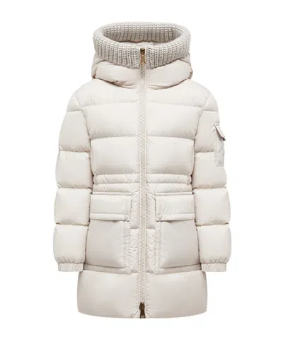 Moncler Irma Hooded Down Jacket In White