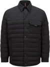 Moncler Iseran Down Shirt Jacket, Men, Black, Size: 4 In Black