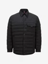Moncler Iseran Down Shirt Jacket, Men, Black, Size: 4 In Black