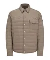 Moncler Iseran Quilted Shirt Jacket In Green
