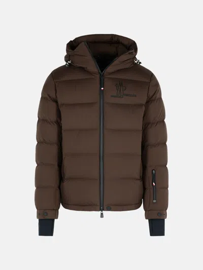 Moncler 'isorno' Brown Hooded Ski Down Jacket