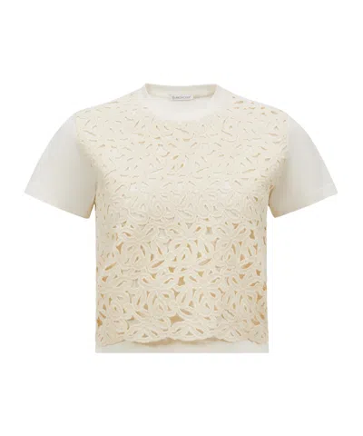 Moncler Item O-neck Short-sleeved T-shirt In White