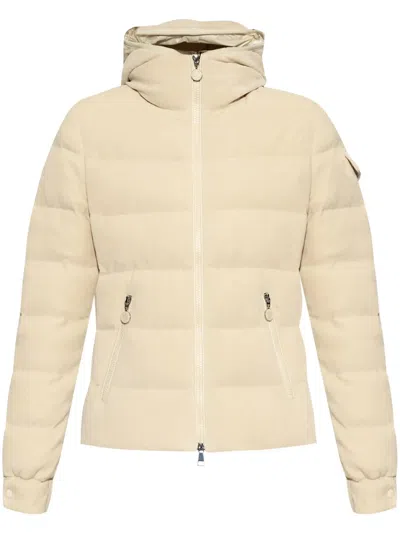 Moncler Ivoire Puffer Jacket In Neutrals