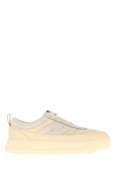 MONCLER MONCLER IVORY CANVAS ALTIVE SNEAKERS