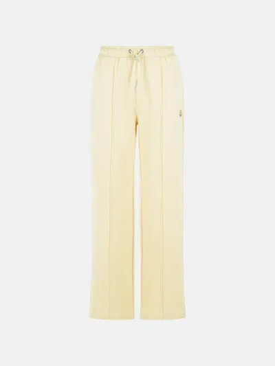 Moncler Ivory Cotton Pants In White